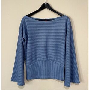 Chelsea & Violet Blue Ribbed Sweater